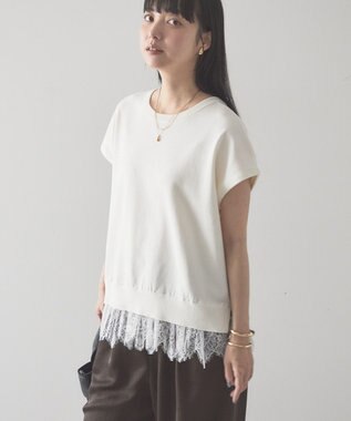 AMERICAN HOLIC 【前後2WAY】裾レースベスト Ivory
