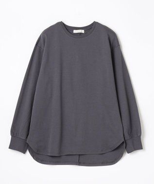 ANY L 【洗濯機可・UVケア】ビューティベーシックロングＴシャツ チャコール