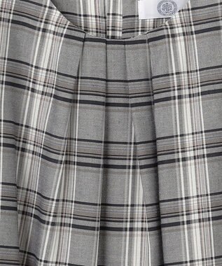 J.PRESS LADIES L シアーストライプ&チェック カットソー ライトグレー系3