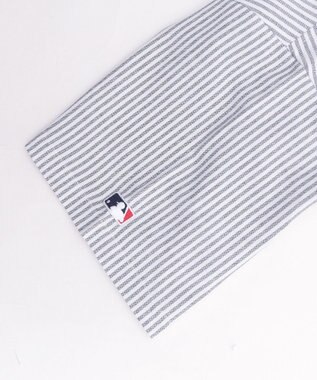 WEGO 【ユニセックス着用ITEM】別注MLBストライプグラフィックシャツ（SS） ホワイトストライプ