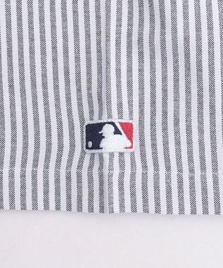 WEGO 【ユニセックス着用ITEM】別注MLBストライプグラフィックシャツ（SS） ホワイトストライプ