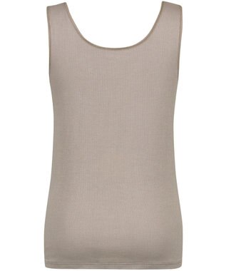 Wing タンクトップ 【ブラがひびきにくいリブインナー】 ブラがちら見えしにくい 肌側綿100%(身生地部) 吸汗速乾性(身生地部) ノースリーブ EL1110 ウイング／ワコール ブラウン