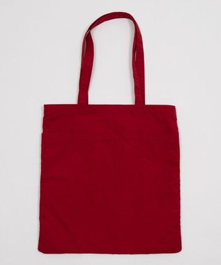 WEGO チャーム付きA4トートバッグ レッド