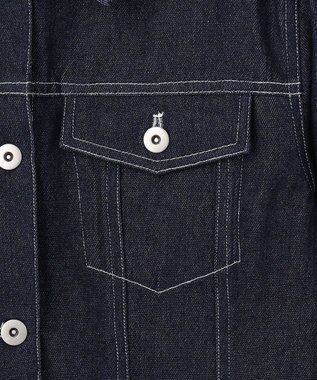 Feroux 【洗える】デニム ジャケット ネイビー系