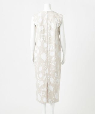 23区 【エステータ】ピグメントプリント ワンピース フラックスxホワイト