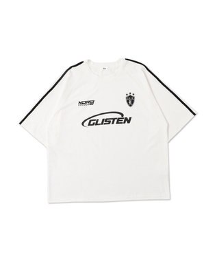 WEGO 【ユニセックス着用ITEM/MLサイズ展開】ゲームロゴスリーブラインT ホワイト