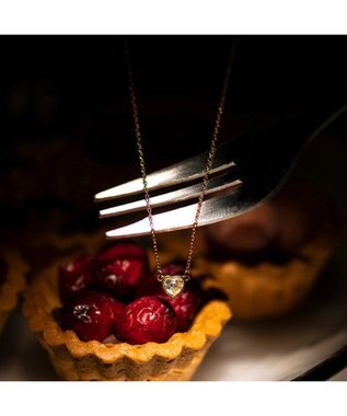 blancotokyo 【金属アレルギー対応】ジルコニアハートネックレス DEAREST ゴールド