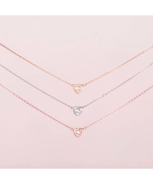 blancotokyo 【金属アレルギー対応】ジルコニアハートネックレス DEAREST ゴールド