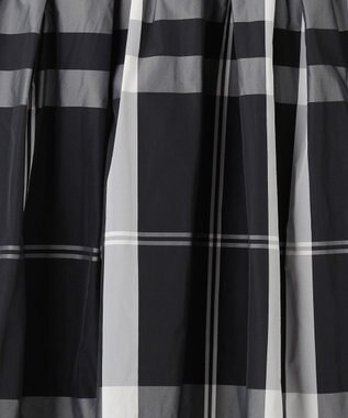 SHARE PARK LADIES メモリーチェックフレアスカート ブラック系3