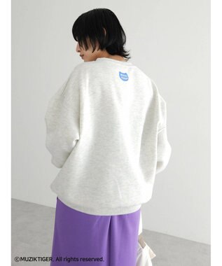 Green Parks ムジークタイガー／裏起毛刺しゅうプルオーバー Oatmeal