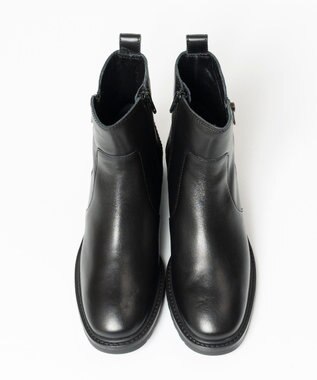 BONTRE 【UNISA/ウニサ】サイドジップショートブーツ ブラック