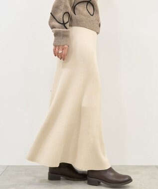 AMERICAN HOLIC リブマーメイドスカート Ivory