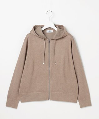 J.PRESS LADIES Vis/Peスパーク ニット パーカー モカ系