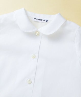 MIKI HOUSE HOT BISCUITS 【ミキハウス】【100-140cm】 ピケ素材の長袖ブラウス 白