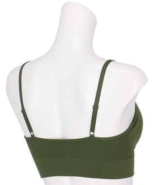 WACOAL ノンワイヤーブラ 【GOCOCi ゴコチ】 ぴったりフィット アンダー部分のズレを軽減 洗濯機洗い可能(ネット使用) ブラトップ レディース ハーフトップ CGG255 /ワコール グリーン