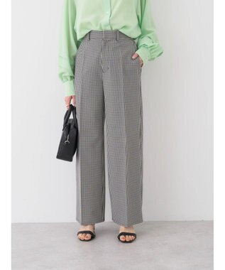 earth music&ecology Ｔ／Ｒストレートパンツ Gingham Check