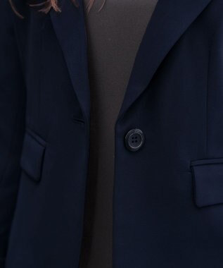 Tiaclasse L 【ダブルクロス】テーラードジャケット ネイビー