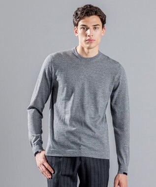 JOSEPH HOMME エッセンシャルメリノ　クルーネック ライトグレー系