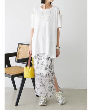 Green Parks ショルダーカットチュニック Off White