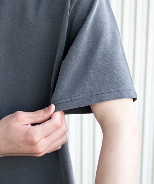 WEGO 【ユニセックス着用ITEM】ブリーチカノコハーフZIPポロ（SS） ブラック