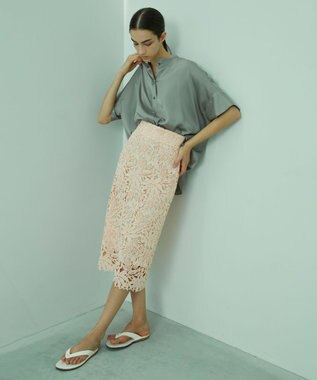 BEIGE， YEW / シャツブラウス Steel