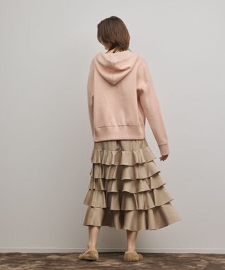 GRACE CONTINENTAL フォルムニットパーカー ピンク