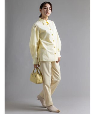 Te chichi 【Atelier Bonheur】アクセサリーチャームボタンシャツ《2025winter catalog item》 イエロー