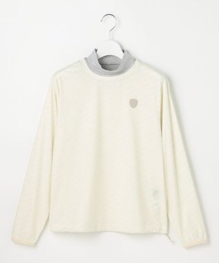 23区GOLF 【WOMEN】エアリージャージストレッチプルオーバー フェイクレイヤード ホワイト系5