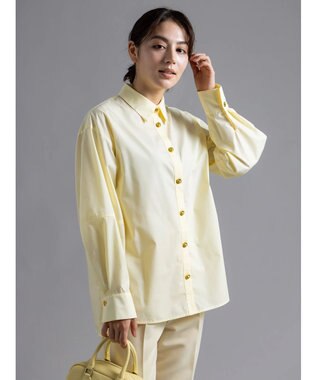 Te chichi 【Atelier Bonheur】アクセサリーチャームボタンシャツ《2025winter catalog item》 イエロー