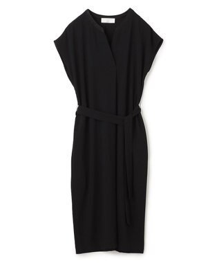 BEIGE， CINDY / Vネックワンピース Black×Black