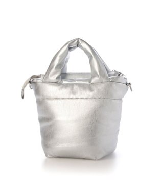 UNBILLION カシュカシュ cachecache / ポーチ付きパファーミニトートバッグ シルバー