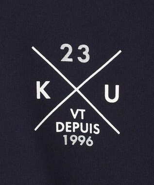 23区GOLF 【WOMEN】【吸水速乾/UVカット】ベアスムースモックシャツ ネイビー系