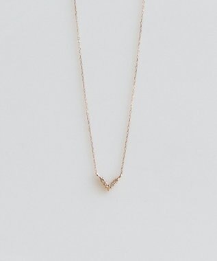 Phoebe 【K10RG】Vラインダイヤモンドネックレス/全長:40cm ローズゴールド