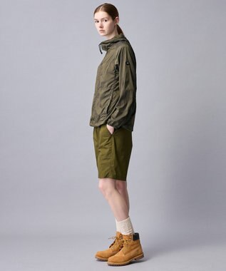 JOSEPH ABBOUD MOUNTAIN 【軽量/ECO撥水/ポケッタブル】ヴィンテージナイロンシャンブレーパーカー カーキ系