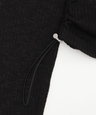 WEGO グラフィックシアーリブパーカー ブラック