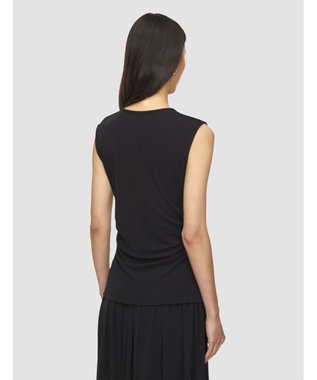 JOSEPH 【洗える】クレープジャージー　ノースリーブトップス Black