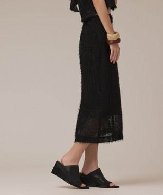 GRACE CONTINENTAL チュールタイトスカート ブラック