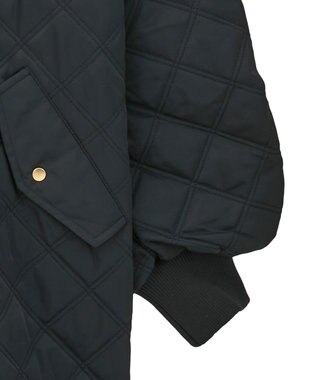 earth music&ecology キルティングバルーンコート Black