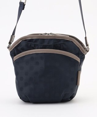 Y'SACCS ドットジャガードポシェット ネイビー