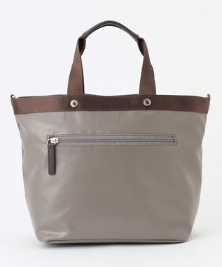 LA BAGAGERIE 【コットン×ポリウレタン】シャイニーミニトート グレー