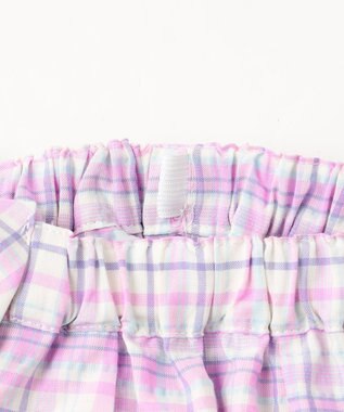 ANY KIDS チェック柄キュロット ラベンダー