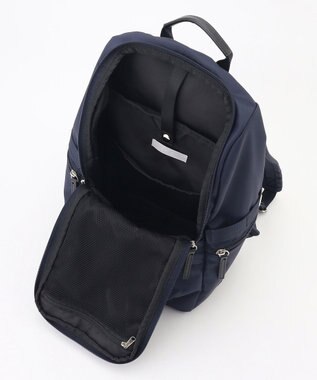 ICB 【新仕様・A4サイズ収納可・容量約14L】8ポケットナイロンリュック ネイビー