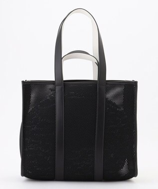 ICB 【CLASSY.掲載・30th ANNIVERSARY】メッシュBOXトート ブラック