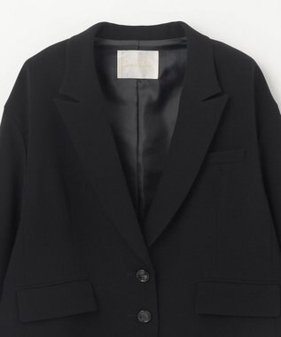 GRACE CONTINENTAL トリアセオーバーサイズジャケット ブラック