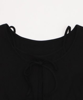 WEGO キャミドッキングカーデトップス ブラック