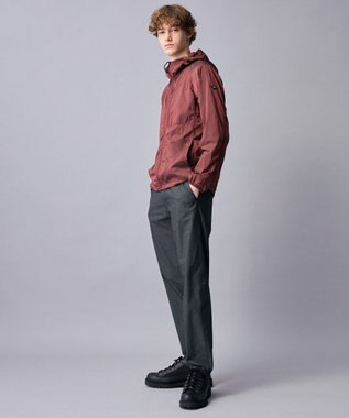 JOSEPH ABBOUD MOUNTAIN 【軽量/ECO撥水/ポケッタブル】ヴィンテージナイロンシャンブレーパーカー レッド系