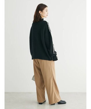 Green Parks ・Ｐｅｔｉｔ　Ｆｌｅｕｒ　ハイショクパイピングニット Black