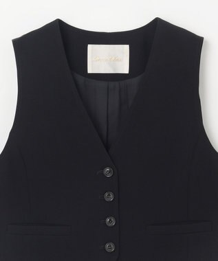 GRACE CONTINENTAL トリアセショートジレ ブラック