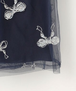 ANY KIDS ドッキングチュールワンピース ネイビー×ネイビー