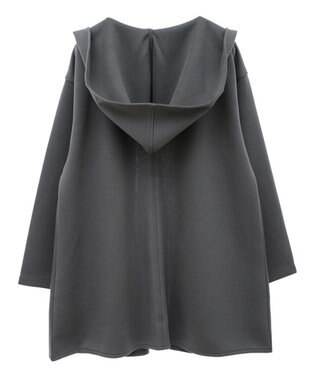 Green Parks ポンチフード付きカットカーディガン Ecru